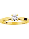 Solitaire diamant 0.40 carat Or 18 carats couleur gh pureté vs 