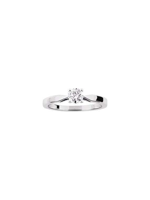 Solitaire diamant 0.40 carat Or 18 carats couleur gh pureté vs 