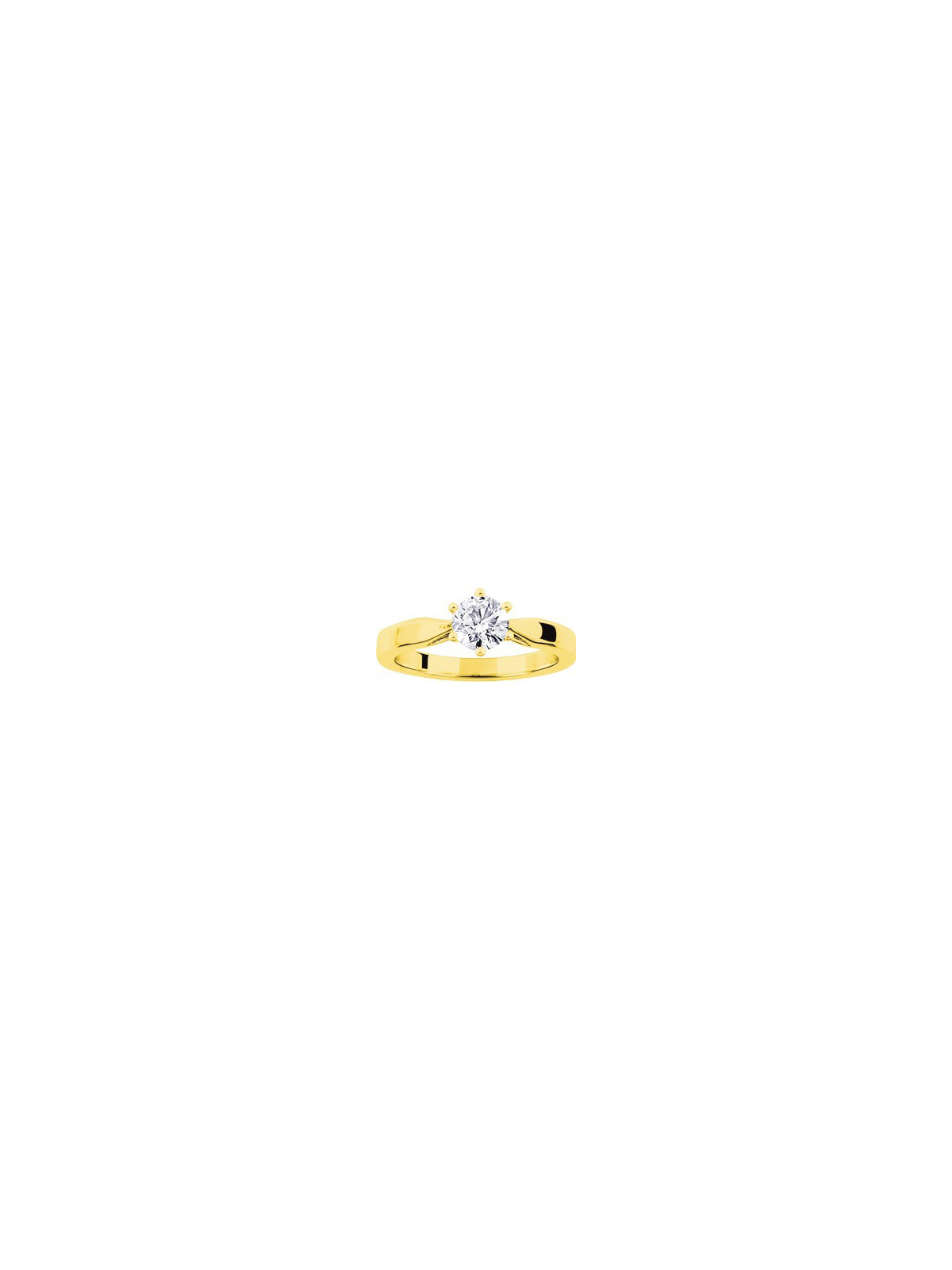 Solitaire diamant 0.70 carat Or 18 carats 