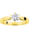 Solitaire diamant 0.70 carat Or 18 carats 