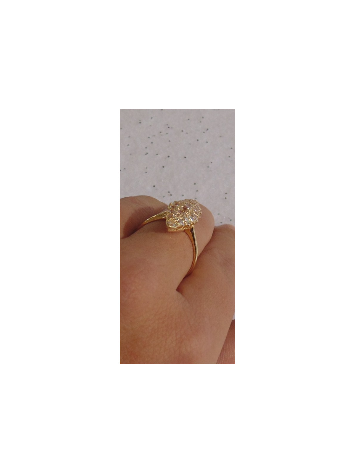 Bague marquise oxyde de zirconium