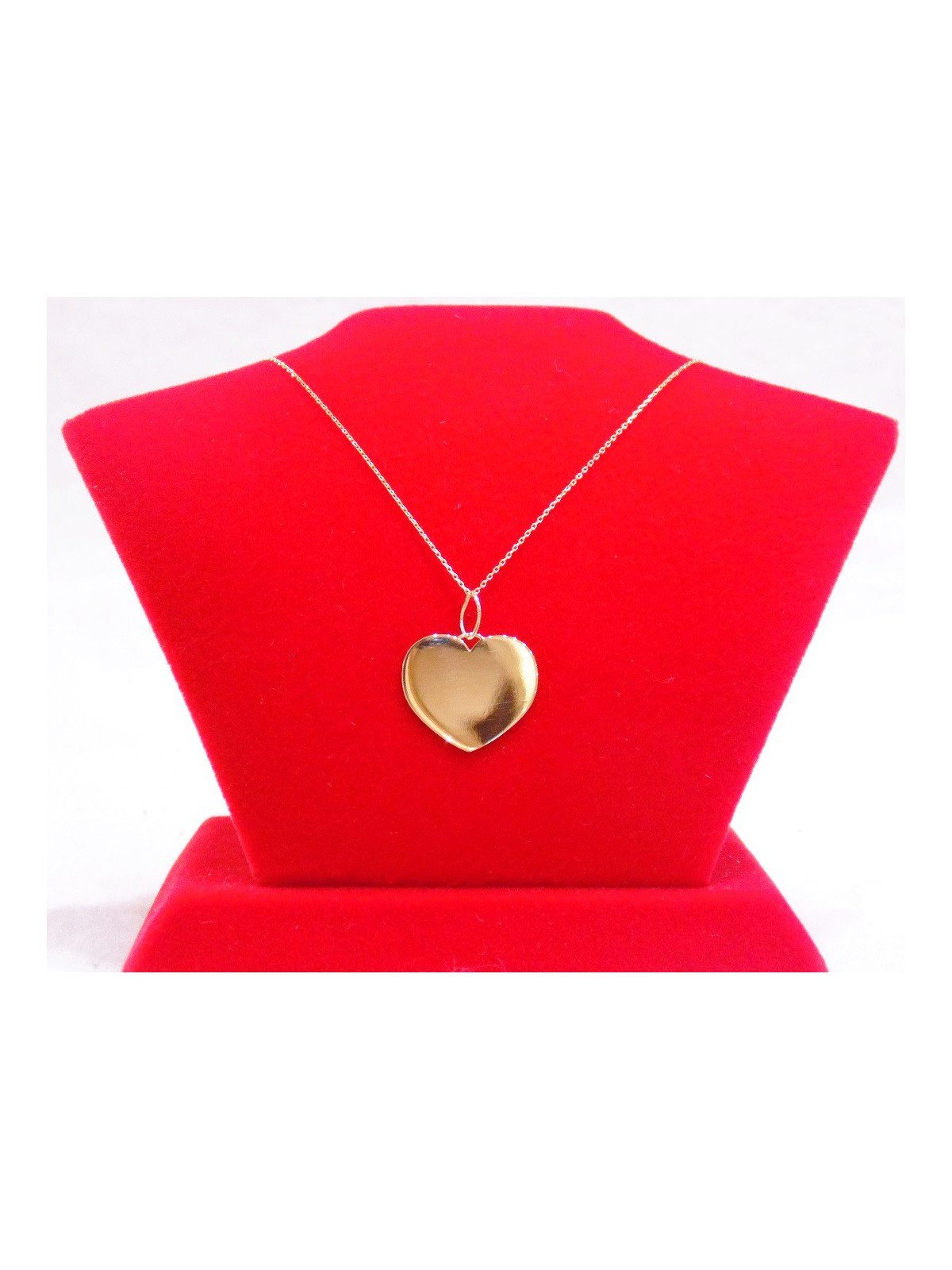 Pendentif coeur à graver avec sa chaine  