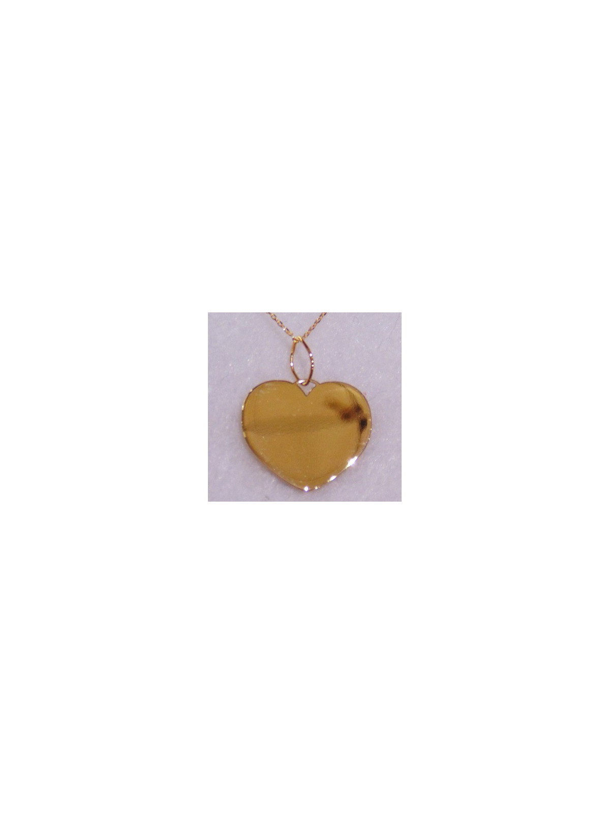 Pendentif coeur à graver avec sa chaine  