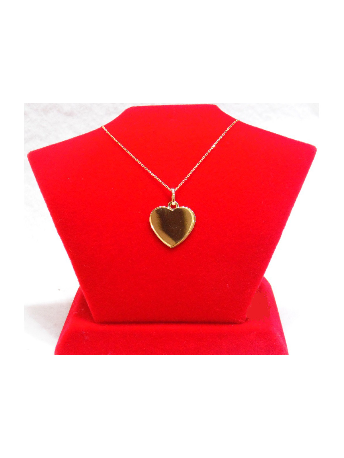 Pendentif coeur à graver avec sa chaine 