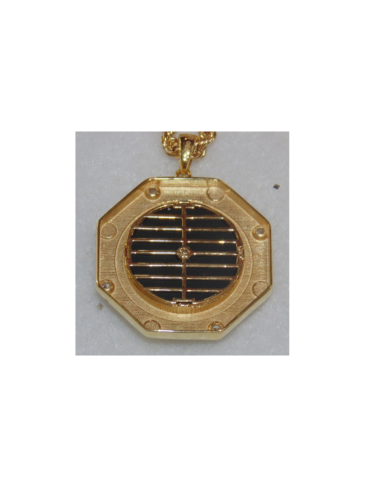 Pendentif Octogonale lion onyx