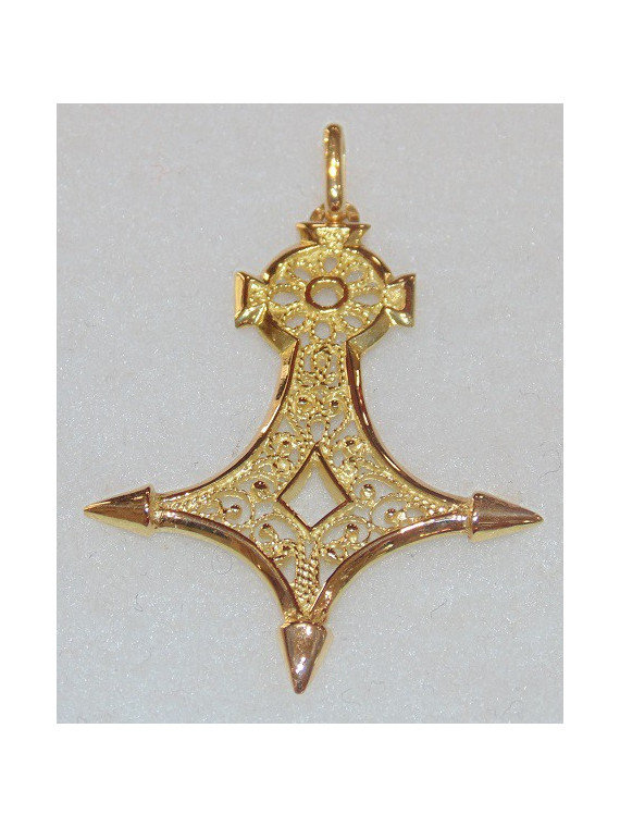 Pendentif Croix du Sahara Or 18 carats 