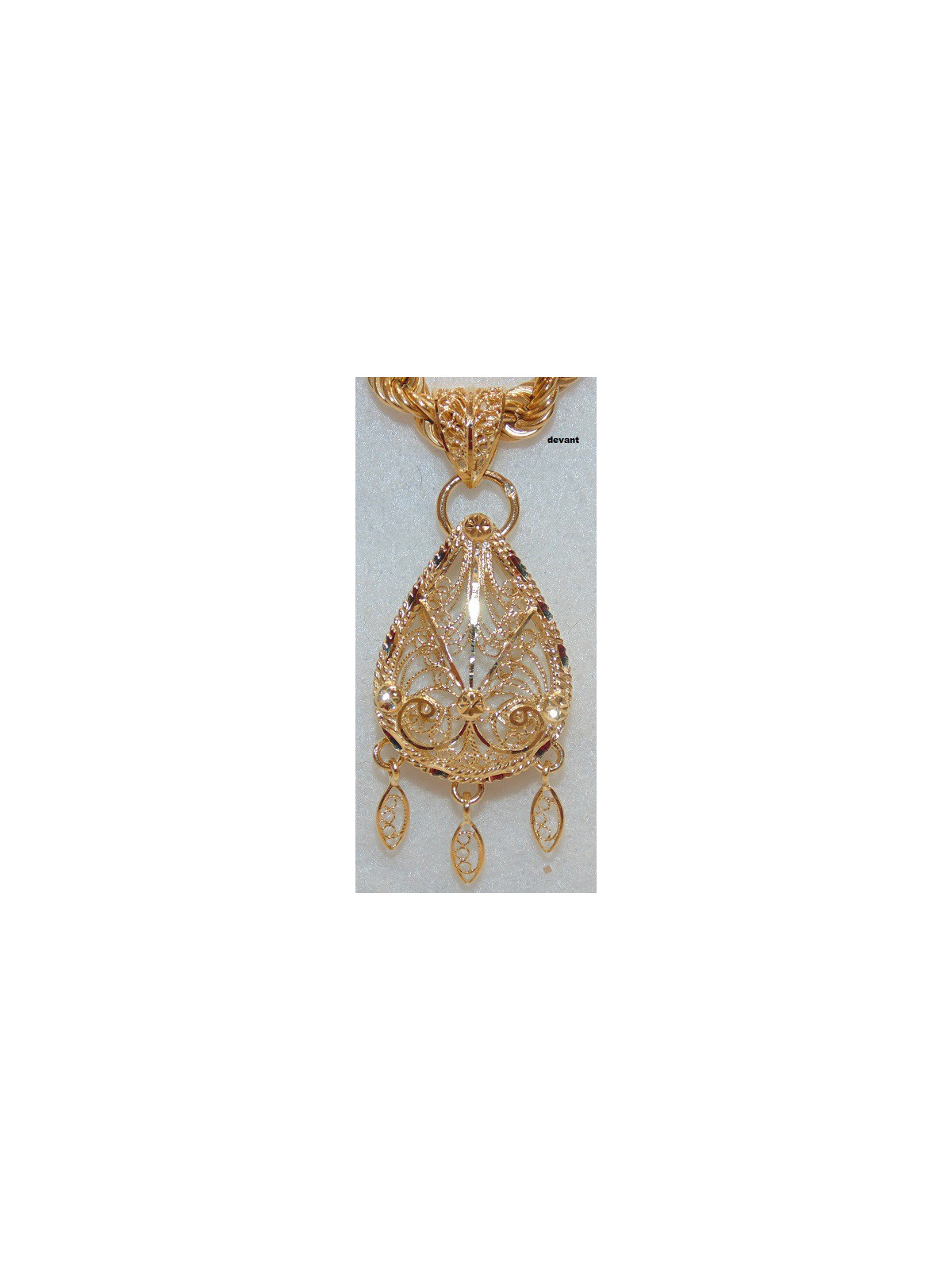 Pendentif Mesquia Or 18 carats