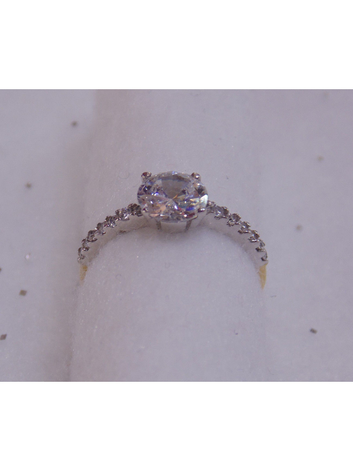 Solitaire Oxyde de Zirconium Or 18 Carats