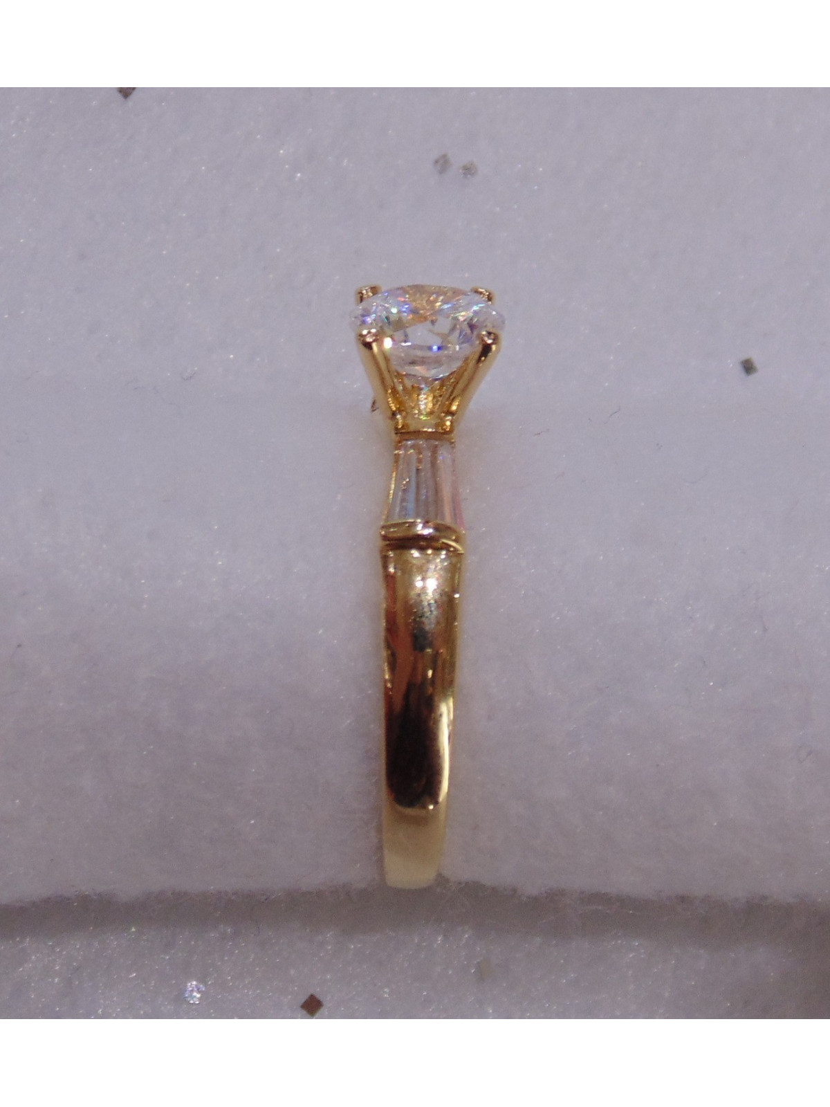 Solitaire Oxyde de Zirconium Or 18 Carats