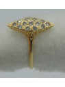 Bague Marquise Oxydes de Zirconium Or 18 Carats 