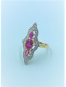 Bague Marquise Rouge Or 18 Carats