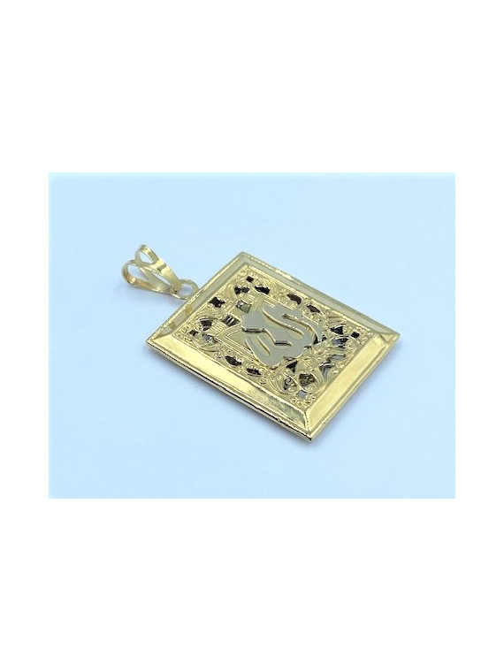 Chaîne corde et son pendentif Livre du Coran Or 18 Carats