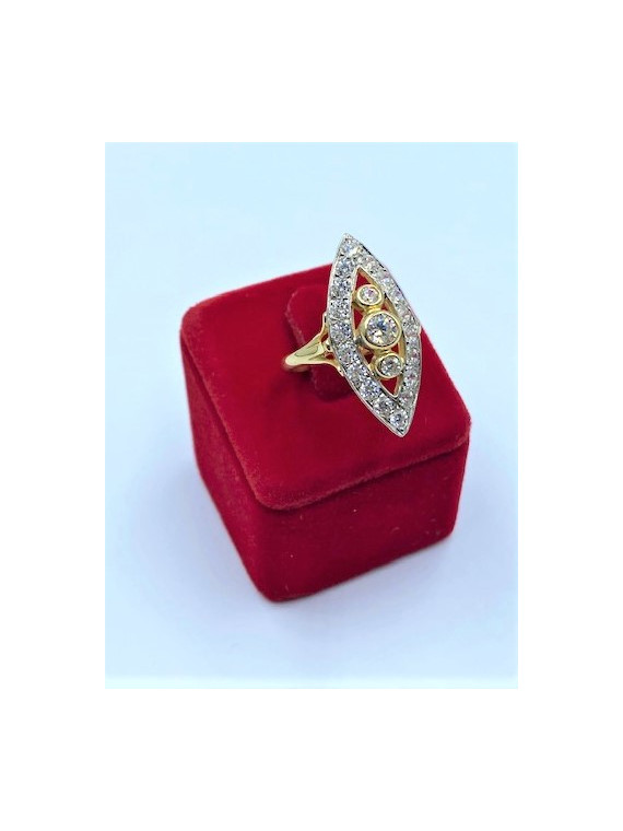 Bague Marquise Or 18 Carats