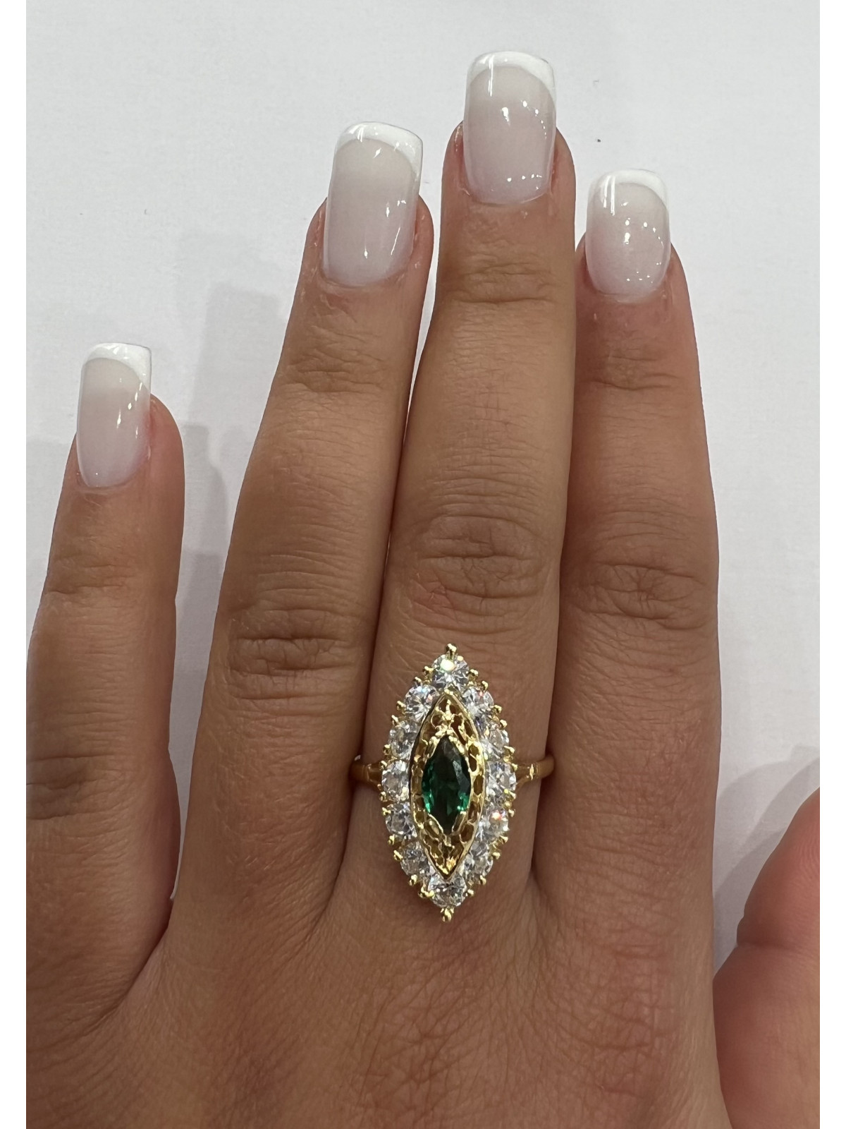 Marquise bague or sale