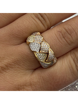 Bague aux 3 or 18 carats