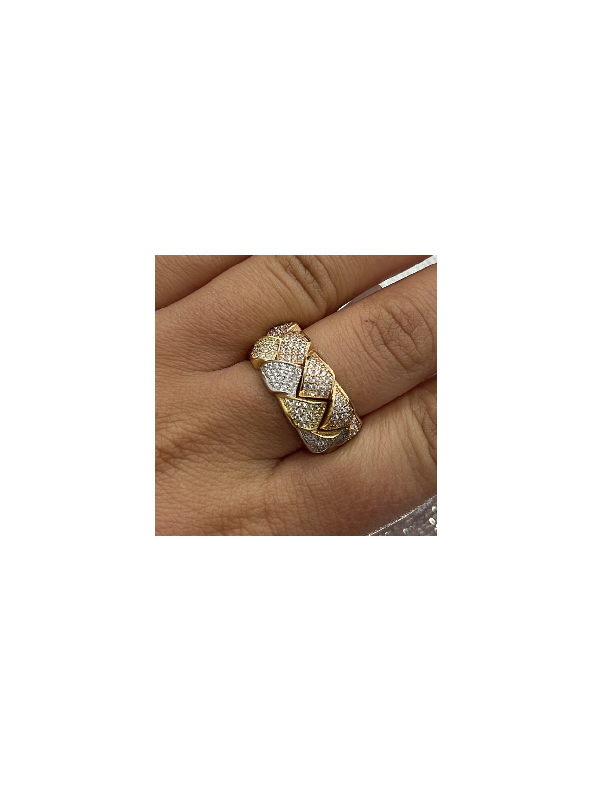 Bague aux 3 or 18 carats