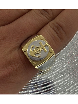 Bague Chevalière Marine