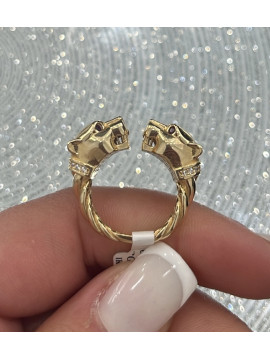 Bague Double Tiger Or 18 carats