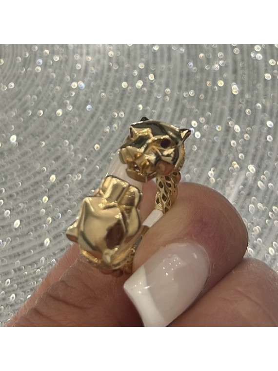 Bague Double Tiger Or 18 carats