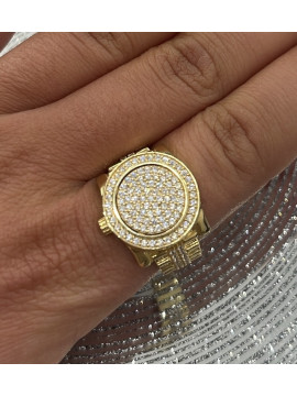 Bague Montre Or 18 Carats