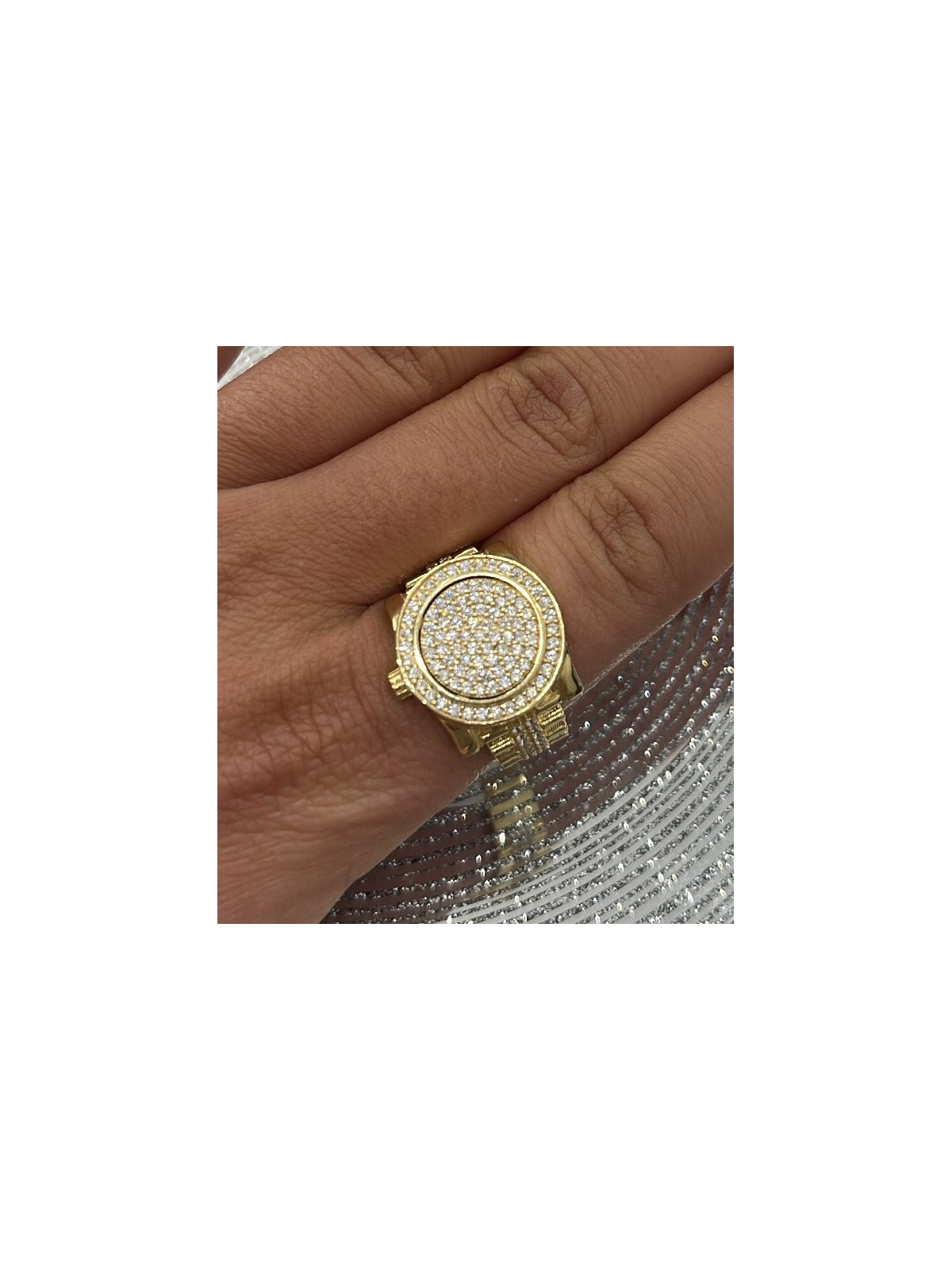 Bague Montre Or 18 Carats