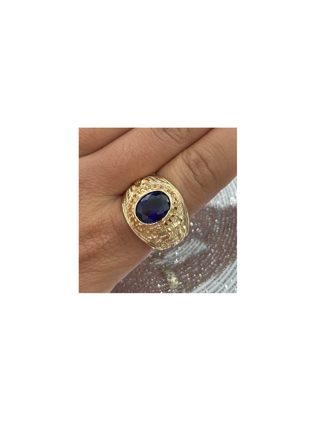 Bague Universitaire Blue