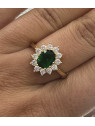 Bague Petite Fleur Verte