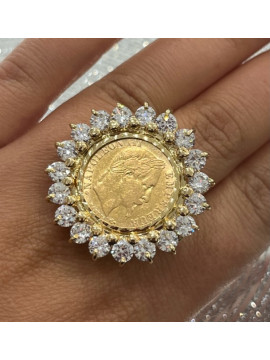 Bague porte pièce Royale 10 francs