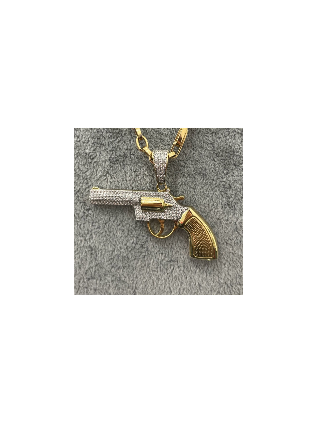 Pendentif Gun zirconium