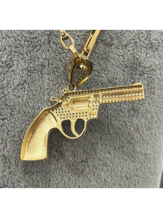 Pendentif Gun zirconium