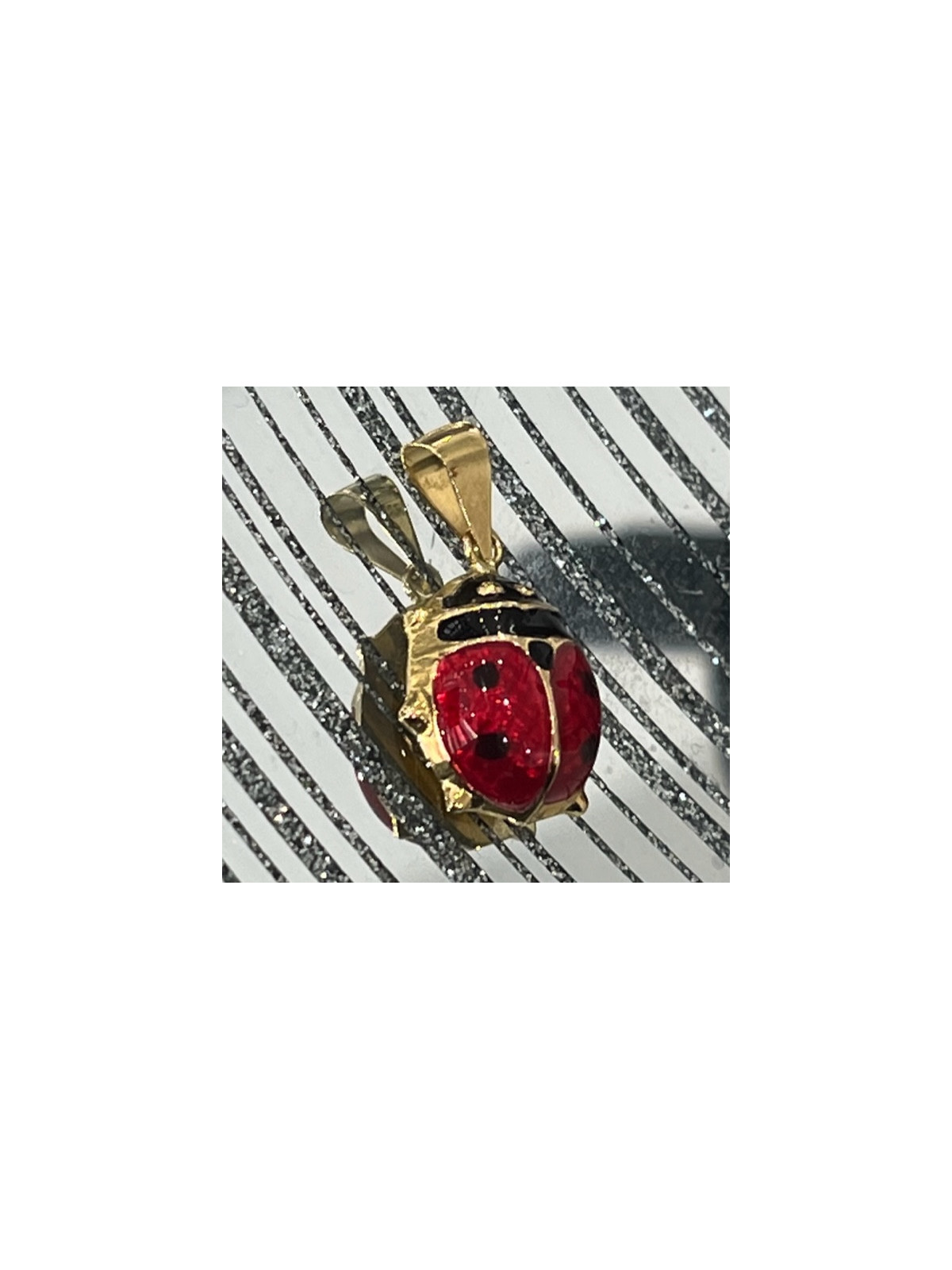 Pendentif coccinelle or 18 carats