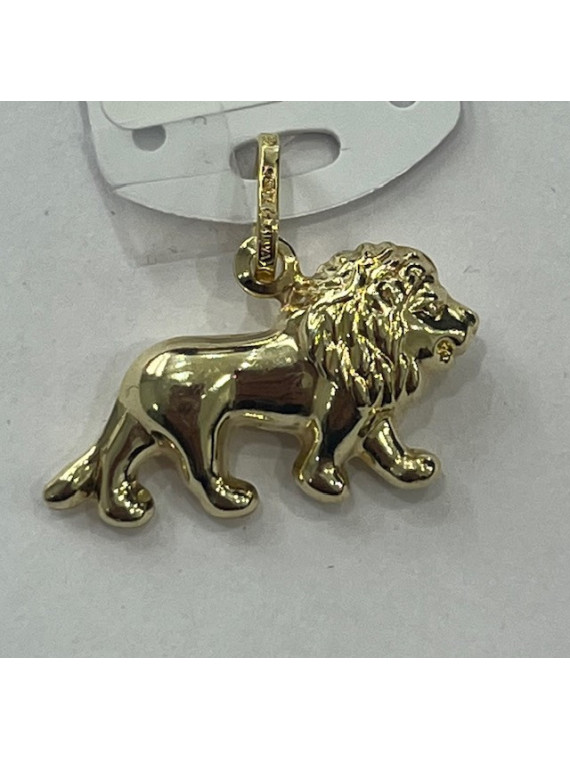 Pendentif Lion or 18 carats