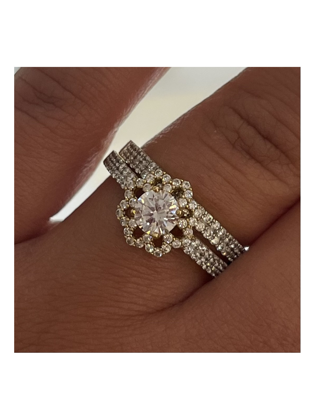 Bague 2 ors 18 carats duo Mariage