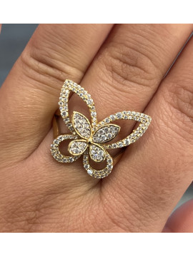 Bague papillon Nouvelle