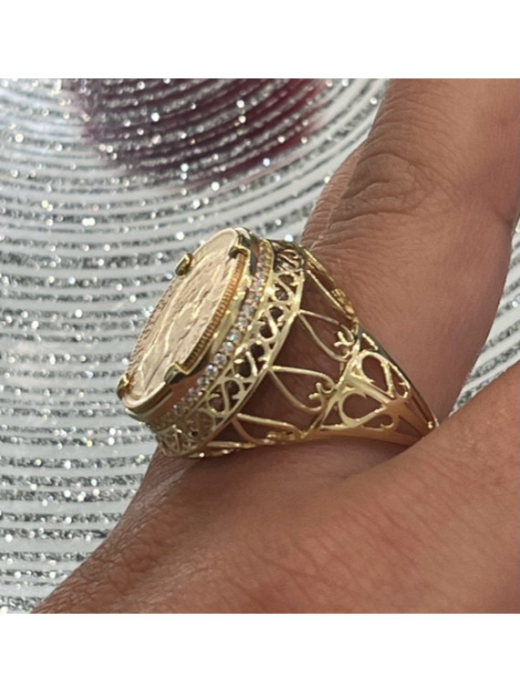 Bague porte pièce Esmeralda